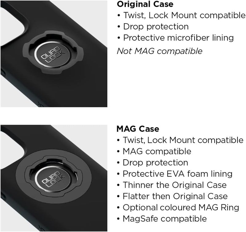 QUAD LOCK Stem/Handlebar Bike Phone Holder Kit with MAG Phone Case for iPhone 14 Pro Max - Image 3